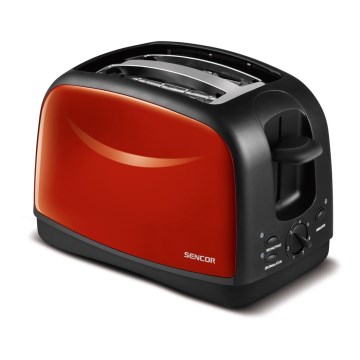 Prăjitor de pâine cu două fante 850W/230V roșu Sencor