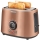 Prăjitor de pâine cu două fante și funcție de încălzire 1000W/230V cupru Sencor