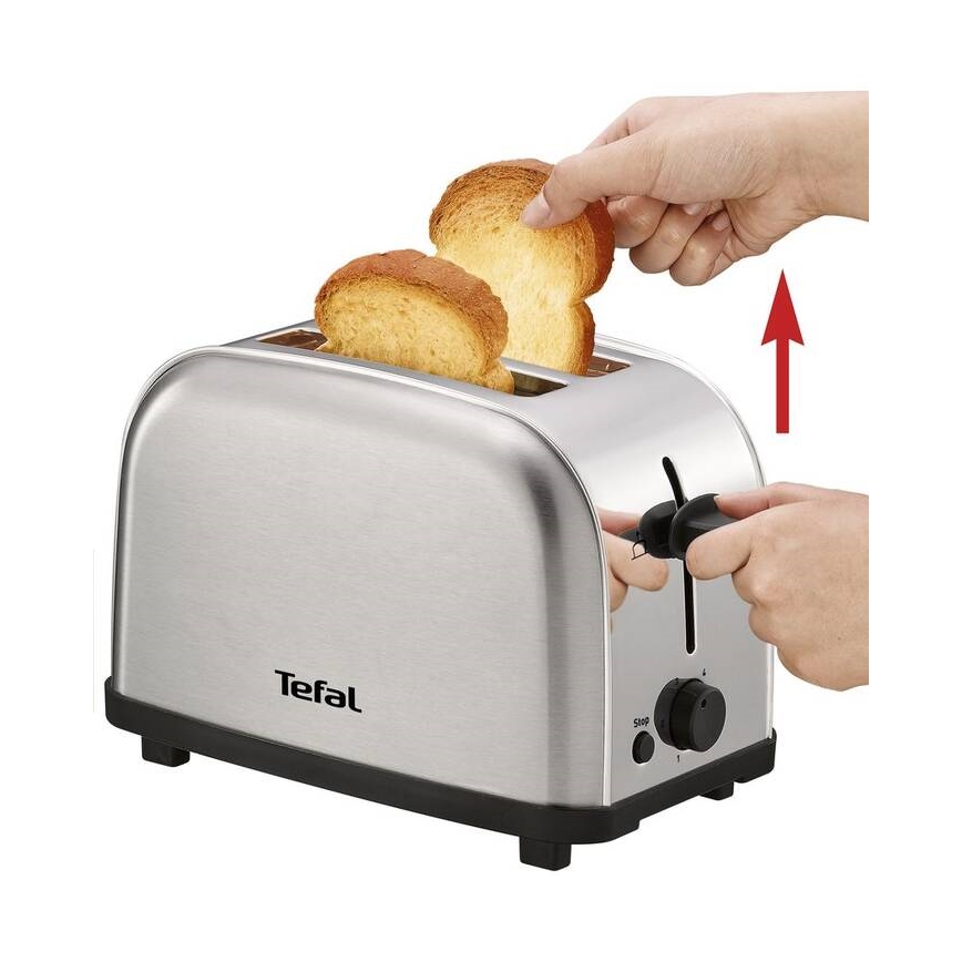 Prăjitor de pâine cu două fante Tefal ULTRA MINI 700W/230V crom mat