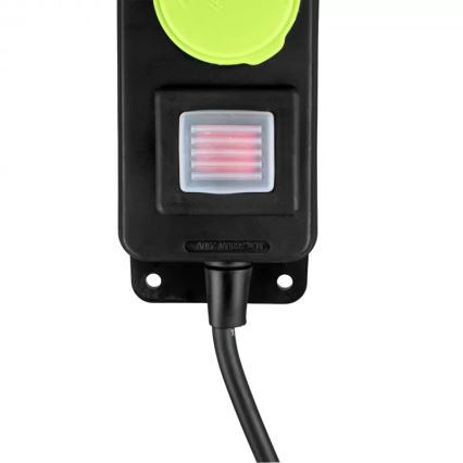 Prelungitor cu 3 prize și întrerupător, 5 m, IP44