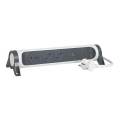 Prelungitor cu întrerupător Legrand 049416 3Z tip E + USB-A + USB-C 1,5m
