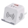 Prelungitor cub cu încărcare fără fir QI 2Z +2xUSB-A+1xUSB-C 2m alb