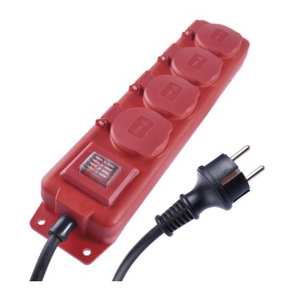 Prelungitor GUM 4Z 5m IP44