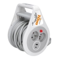 Prelungitor pe tambur, 10 m, 2 prize + USB A+C
