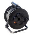 Prelungitor pe tambur 25m negru IP44