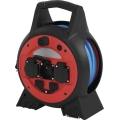 Prelungitor pe tambur 3Z 20m roșu/negru IP44
