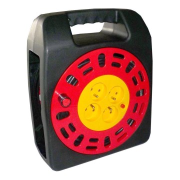 Prelungitor pe tambur 4 prize 25 m