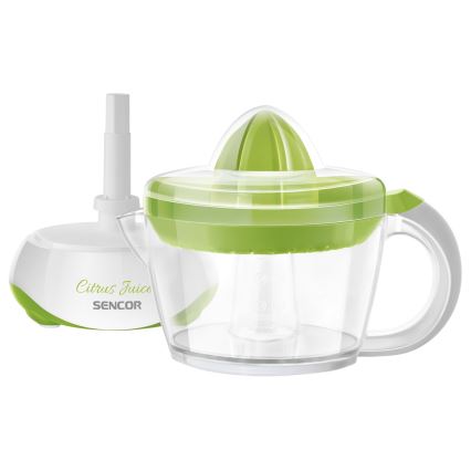 Presă electrică pentru citrice 0,7 l 40W/230V albă/verde Sencor