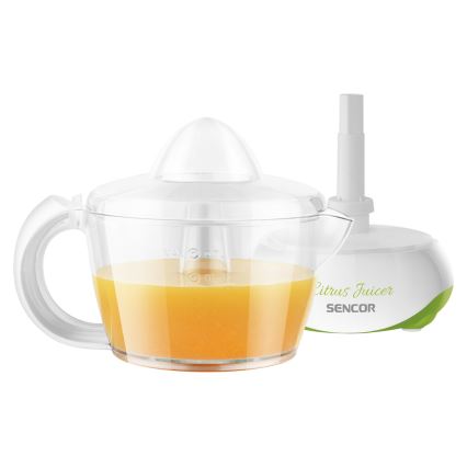 Presă electrică pentru citrice 0,7 l 40W/230V albă/verde Sencor