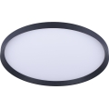 Prezent 17311 - Plafonieră LED ADRA LED/42W/230V + LED/13W 3000/4000/6000K Ø 48,5 cm neagră