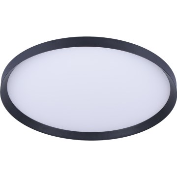 Prezent 17311 - Plafonieră LED ADRA LED/42W/230V + LED/13W 3000/4000/6000K Ø 48,5 cm neagră