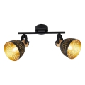 Prezent 27523 - Spot de iluminat MESCALA 2xE14/40W/230V negru/măslin