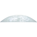 Prezent 45141 - Sticlă de schimb pentru candelabru PLATE E27, Ø 45 cm, transparentă/albă