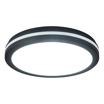 Prezent 70334 - Plafonieră LED dimabilă de exterior GARDEN LED/20W/230V 3000/4000/6000K IP65 Ø 23 cm neagră