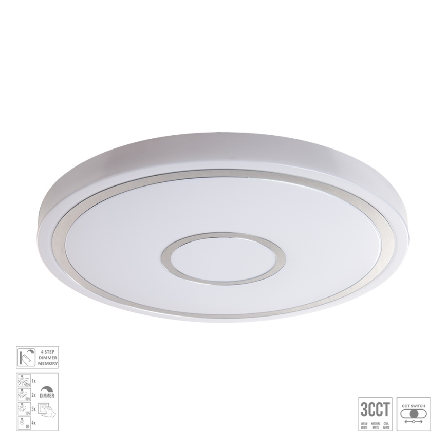 Prezent 71341 - Plafonieră LED reglabilă MOZAN LED/30W/230V 3000/4000/6500K Ø 38 cm albă