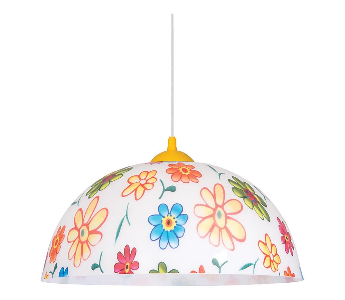 Prezent 74202 - Lustră pe cablu pentru copii FLOWERS 1xE27/60W/230V