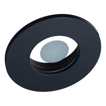 Prezent FAY 71115 - Spot încastrat pentru baie, 1x GU10/50W/230V, Ø 8,5 cm, IP44, negru