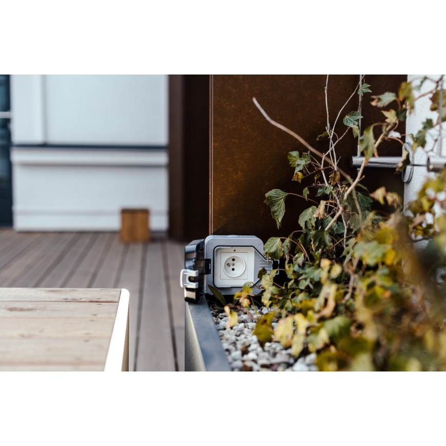 Priză de exterior NEO LITE Smart 1x230V IP65 Wi-Fi Tuya Immax NEO 07708L