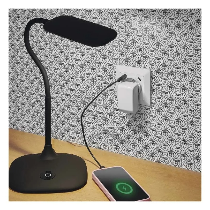 Priză de perete cu porturi USB-A și USB-C