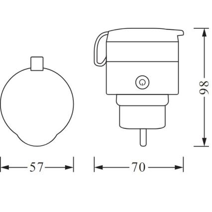 Priză inteligentă de exterior SMART+ PLUG 3680W IP44 Ledvance