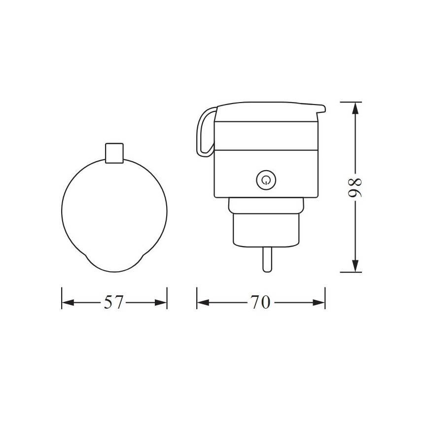 Priză inteligentă de exterior SMART+ PLUG 3680W IP44 Ledvance