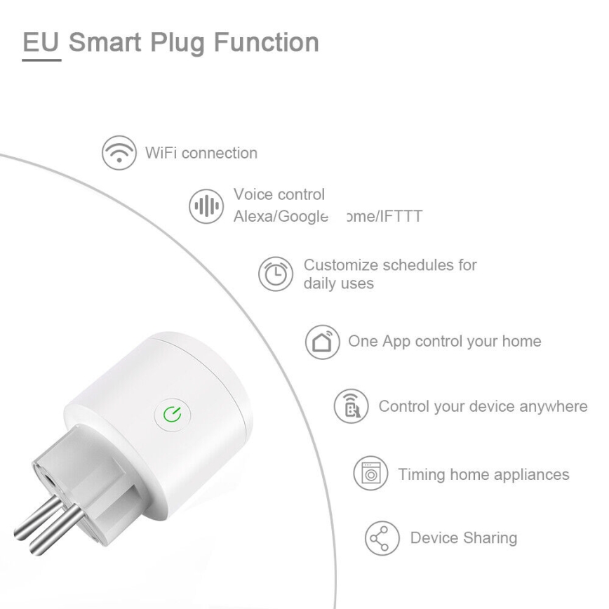 Priză inteligentă SMART 3500W/230V/16A Wi-Fi
