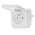 Priză inteligentă Smartlife 3680W/230V/ Tip E/16A Wi-Fi Tuya IP44