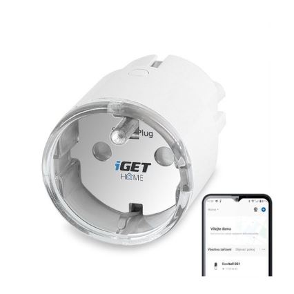 Priză inteligentă Wi-Fi Tuya cu monitorizare a consumului, 3680W/230V