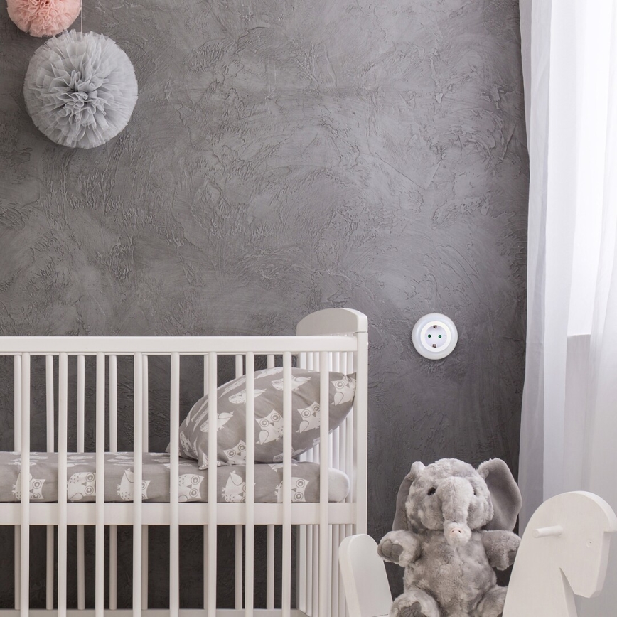 Priză LED RGB cu iluminare Rabalux LED/0,54W/230V 3000K