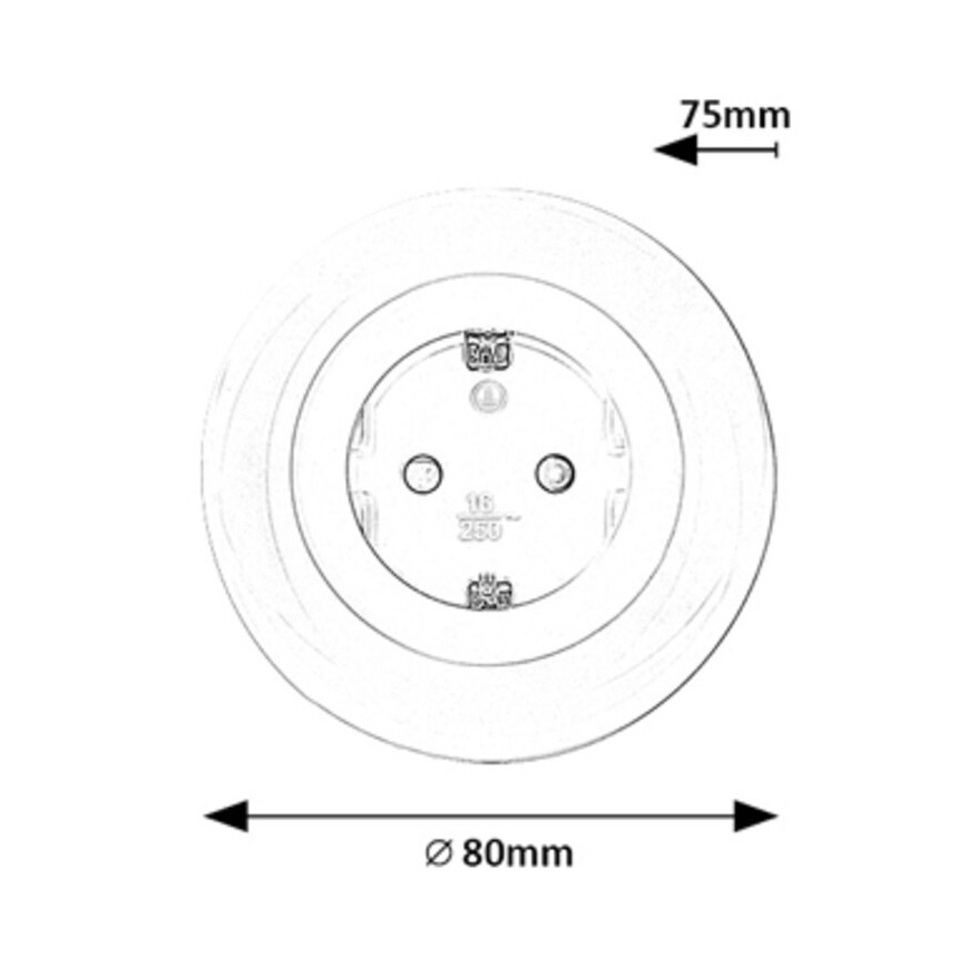 Priză LED RGB cu iluminare Rabalux LED/0,54W/230V 3000K