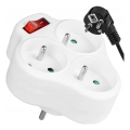 Priză multiplă cu întrerupător, 3 prize