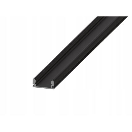 Profil încastrat pentru benzi LED, 1 m, negru/alb