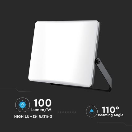 Proiector LED/100W/230V 3000/4000/6500K IP65 negru