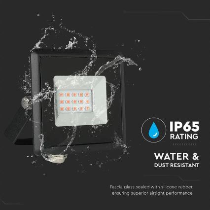 Proiector LED/10W/230V IP65 lumină roșie