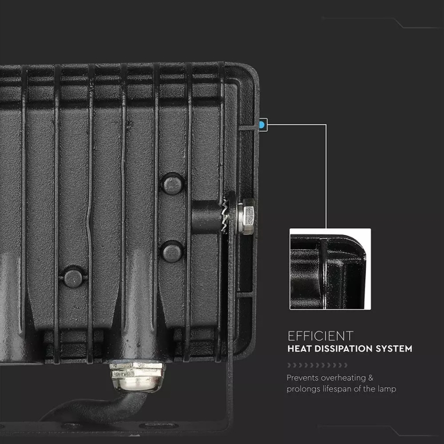 Proiector LED/10W/230V IP65 lumină roșie