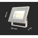 Proiector LED/20W/230V 3000K IP65 alb