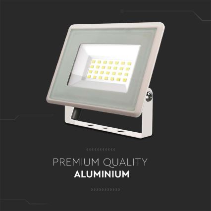 Proiector LED/20W/230V 4000K IP65 alb