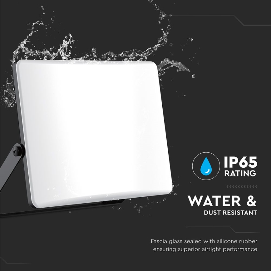 Proiector LED/30W/230V 3000/4000/6500K IP65 negru