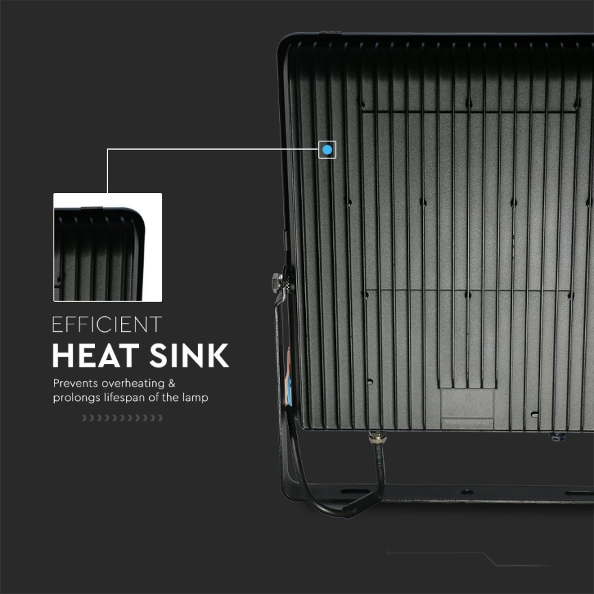 Proiector LED/30W/230V 6400K IP65 negru