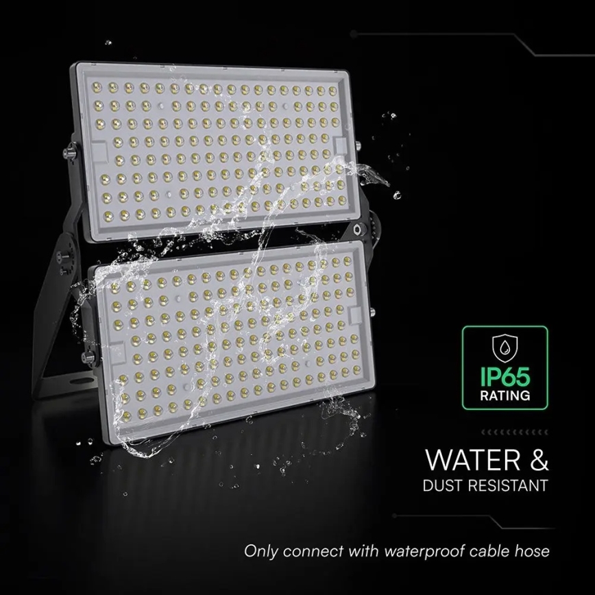 Proiector LED 500W, 230V, 4000K, IP65, gri