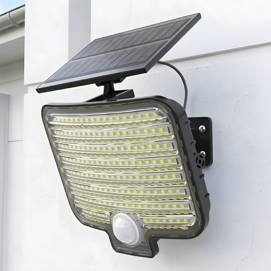 Proiector LED ALEX cu senzor și panou solar, 5,5W/3,7V, 1200 mAh, IP44