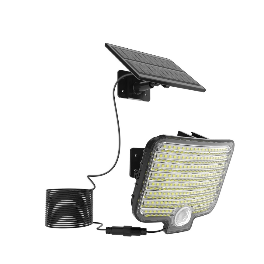Proiector LED ALEX cu senzor și panou solar, 5,5W/3,7V, 1200 mAh, IP44
