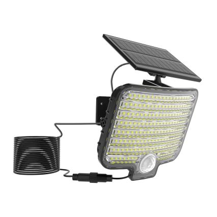 Proiector LED ALEX cu senzor și panou solar, 5,5W/3,7V, 1200 mAh, IP44