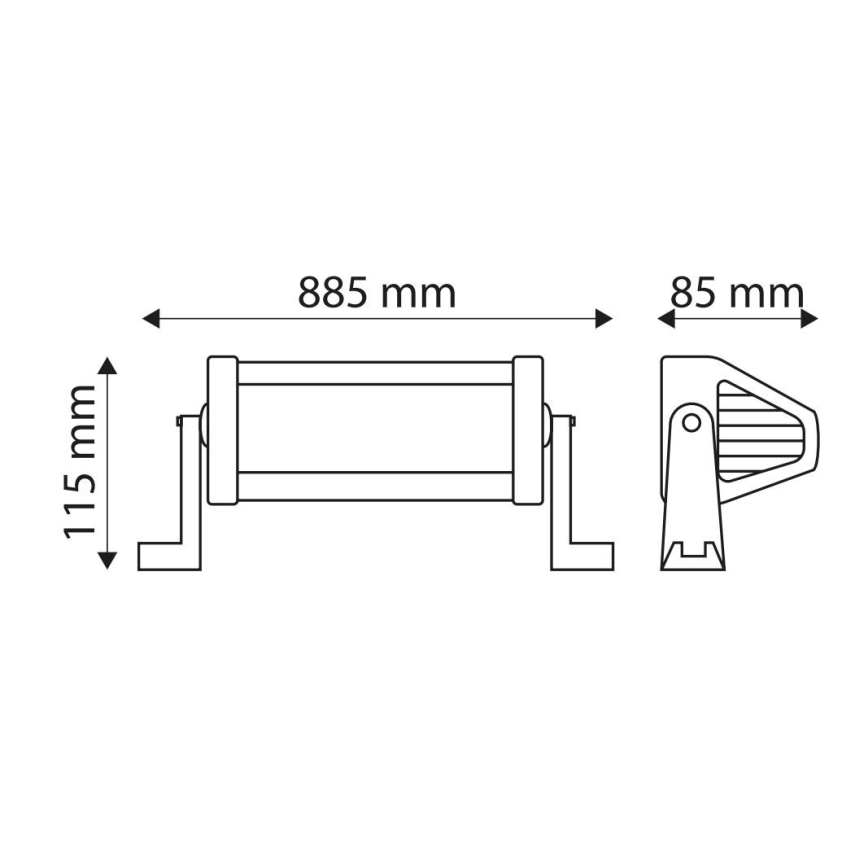 Proiector LED auto tip bară EPISTAR LED/180W/10-30V IP67 6000K