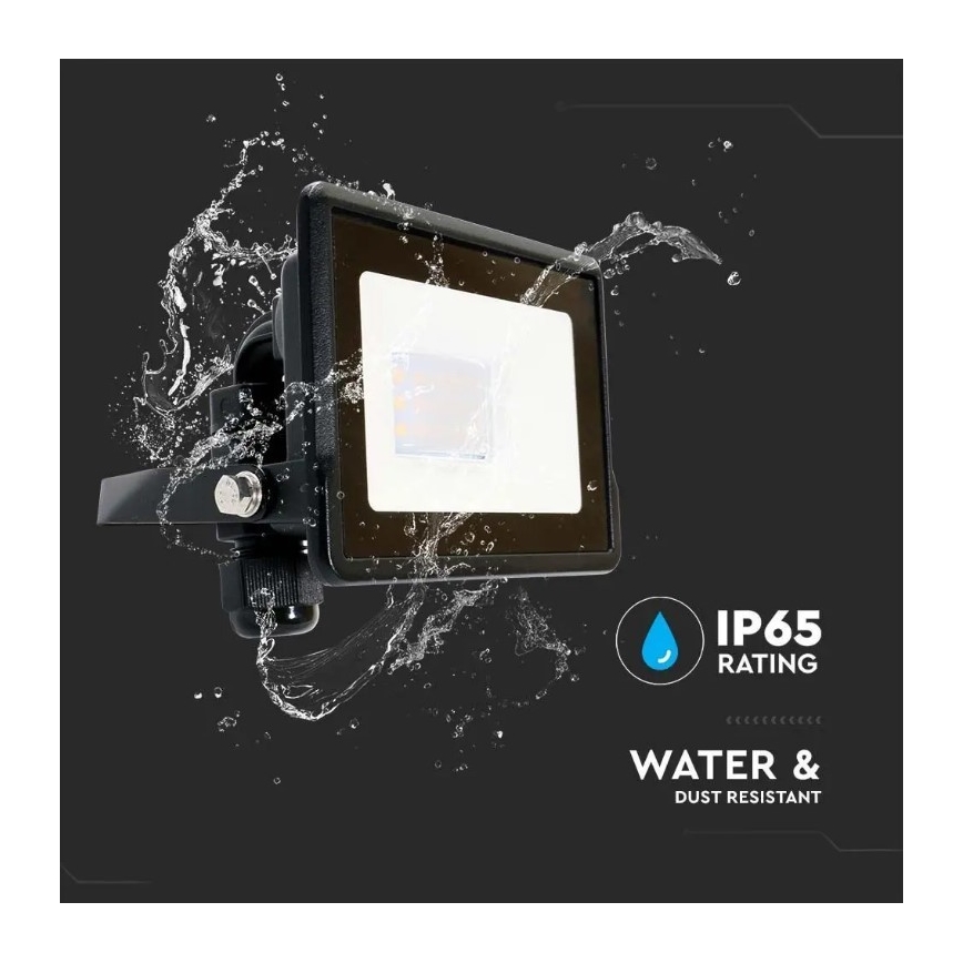 Proiector LED cu conexiune directă SAMSUNG CHIP LED/10W/230V IP65 6500K negru