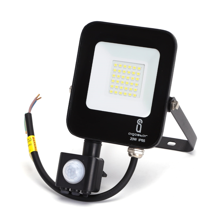 Proiector LED cu senzor Aigostar LED/20W/230V 6500K IP65