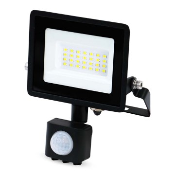 Proiector LED cu senzor de mișcare și crepuscular, cu priză, 20W/230V, IP44