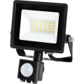 Proiector LED cu senzor MHC LED/20W/230V IP44 6500K negru
