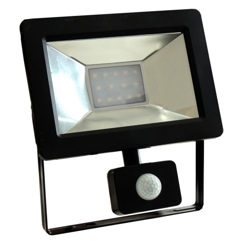 Proiector LED cu senzor NOCTIS 2 SMD LED/10W/230V IP44 630lm negru