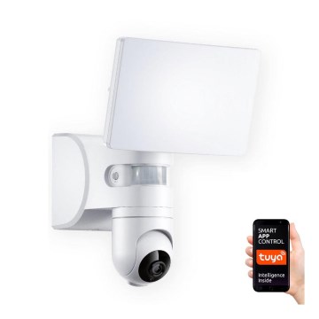 Proiector LED cu senzor și cameră LED/23W/230V IP44 Wi-Fi Tuya
